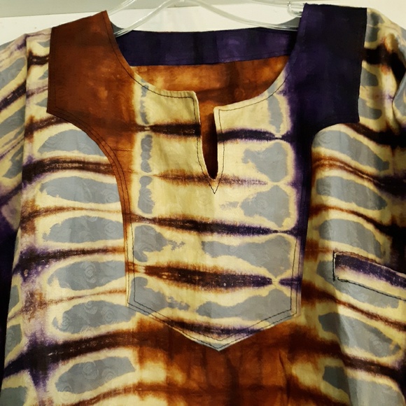 COTTON TRIBAL HIPPIE TIE-DYE SHIRT - Picture 3 of 3